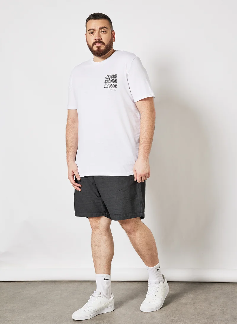North 56°4 Plus Size Woven Shorts Black