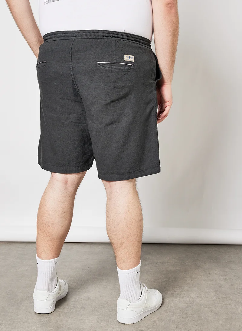 North 56°4 Plus Size Woven Shorts Black