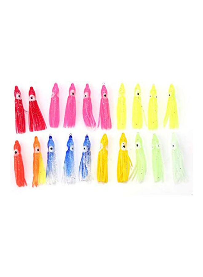 Fishing Lures  10 Types 20Pcs Squid Fishing Baits With Mixed  Squid Skirt Bait For Fishing Accessory 4cm