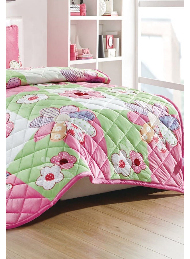 Sleep night - 3 Pcs Single Size Kids All Season Reversible Soft Velvet Flannel Comforter Set Polyester Multicolour 150 X 200cm - Image 1