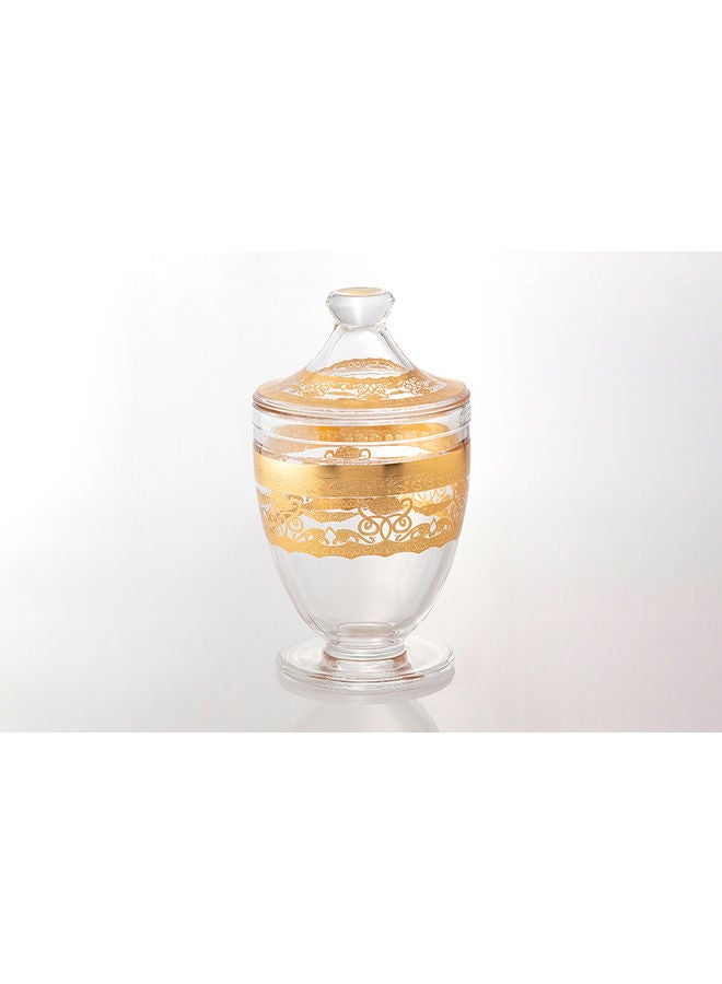 Dania Decorative Dessert Bowl Gold/Clear - Image 1