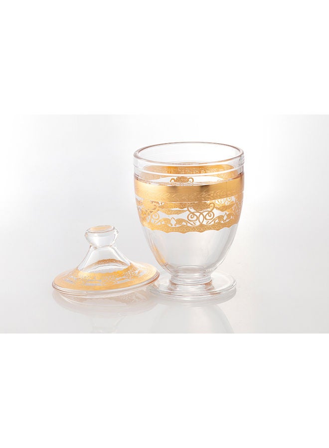 Dania Decorative Dessert Bowl Gold/Clear - Image 2