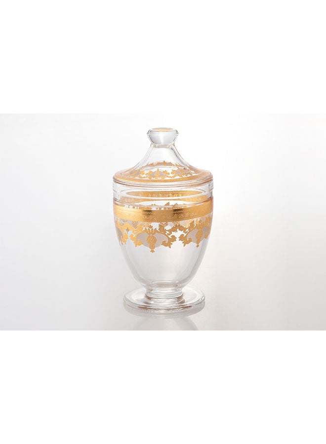 Dania Decorative Dessert Bowl Gold/Clear - Image 1