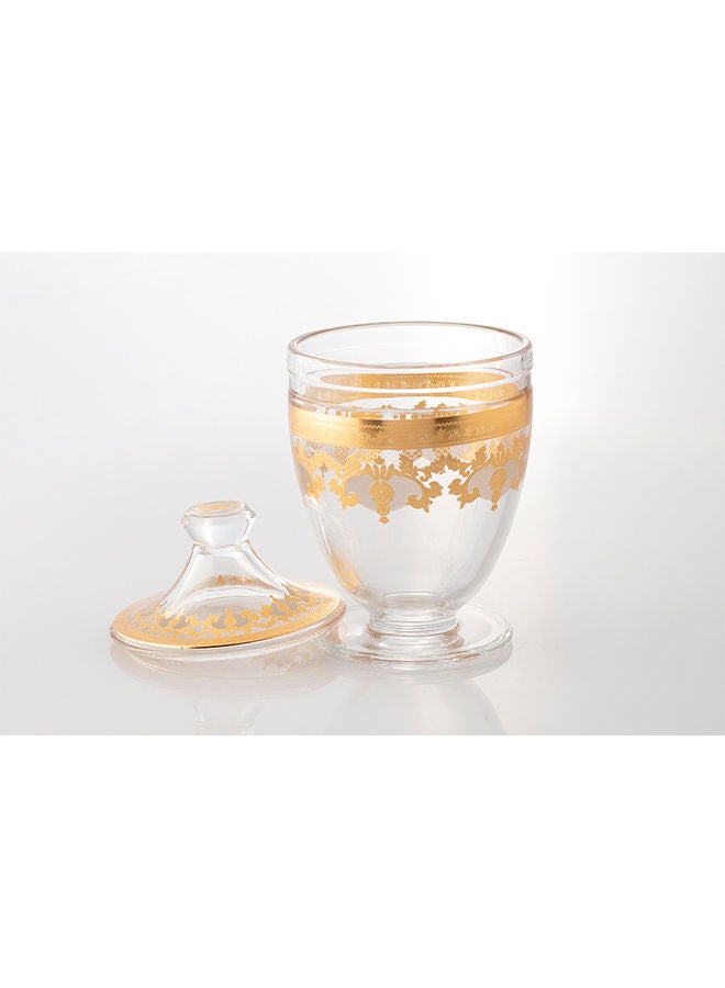 Dania Decorative Dessert Bowl Gold/Clear - Image 2
