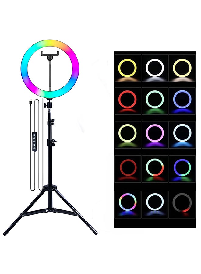 Ring Light With Photography Stand Black