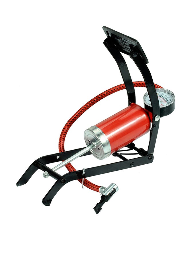 LAWAZIM Portable Foot Air Pump Red/Black - Image 2