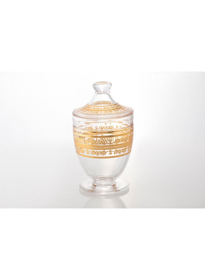 Dania Decorative Dessert Bowl Gold/Clear - Image 1