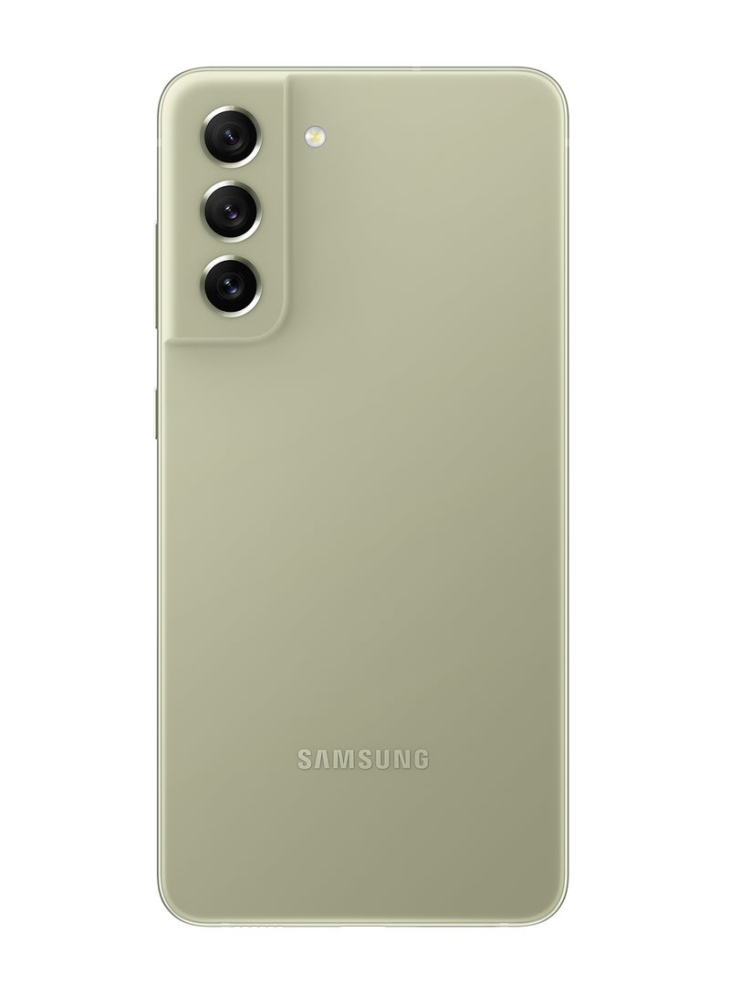 سامسونج - هاتف Galaxy S21 FE ثنائي الشريحة زيتوني، وذاكرة وصول عشوائي (RAM) سعة 8 جيجابايت، وذاكرة داخلية 128 جيجابايت، يدعم تقنية 5G - إصدار الشرق الأوسط - Image 1