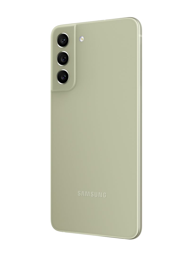 سامسونج - هاتف Galaxy S21 FE ثنائي الشريحة زيتوني، وذاكرة وصول عشوائي (RAM) سعة 8 جيجابايت، وذاكرة داخلية 128 جيجابايت، يدعم تقنية 5G - إصدار الشرق الأوسط - Image 1