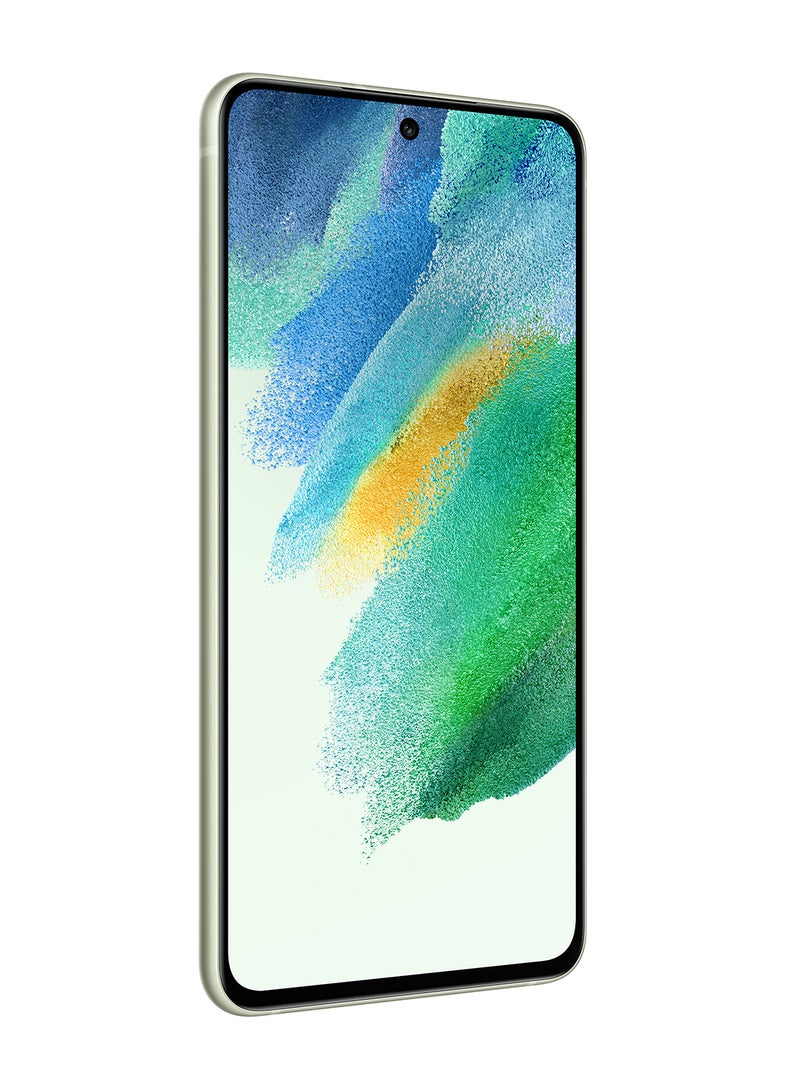 سامسونج - هاتف Galaxy S21 FE ثنائي الشريحة زيتوني، وذاكرة وصول عشوائي (RAM) سعة 8 جيجابايت، وذاكرة داخلية 128 جيجابايت، يدعم تقنية 5G - إصدار الشرق الأوسط - Image 1