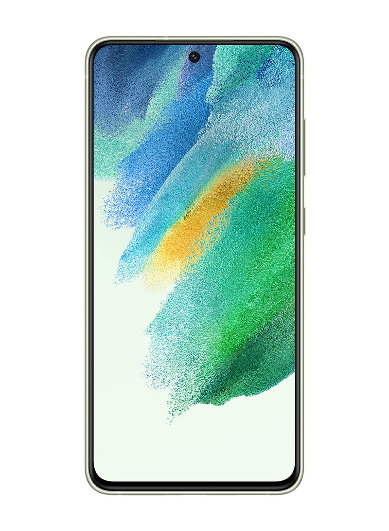سامسونج - هاتف Galaxy S21 FE ثنائي الشريحة زيتوني، وذاكرة وصول عشوائي (RAM) سعة 8 جيجابايت، وذاكرة داخلية 128 جيجابايت، يدعم تقنية 5G - إصدار الشرق الأوسط - Image 1