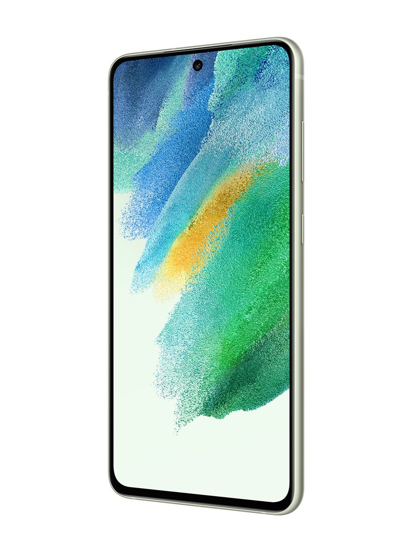سامسونج - هاتف Galaxy S21 FE ثنائي الشريحة زيتوني، وذاكرة وصول عشوائي (RAM) سعة 8 جيجابايت، وذاكرة داخلية 128 جيجابايت، يدعم تقنية 5G - إصدار الشرق الأوسط - Image 1