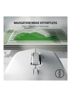 RAZER Pro Click Mini Portable Wireless Mouse - Silent, Tactile, Mouse Clicks, Sleek & Compact Design HyperScroll Technology, Productivity Dongle, 7 Programmable Buttons - White  - Image 4