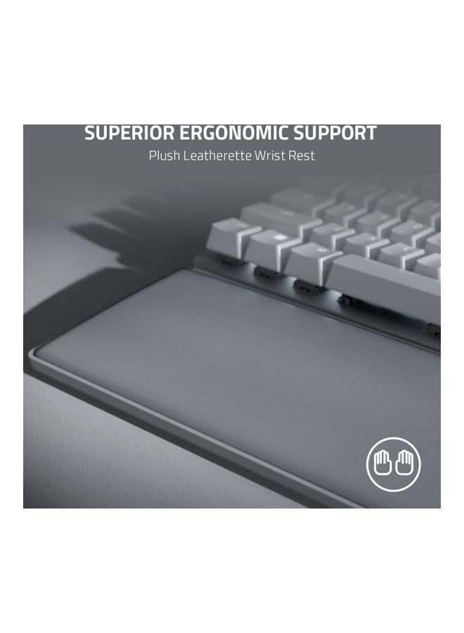 RAZER - Razer Pro Type Ultra Wireless Mechanical Keyboard - Silent, Linear Switches, Ergonomic Design, Hyperspeed Technology, Fully Programmable Keys & Smart Controls - White - Image 1