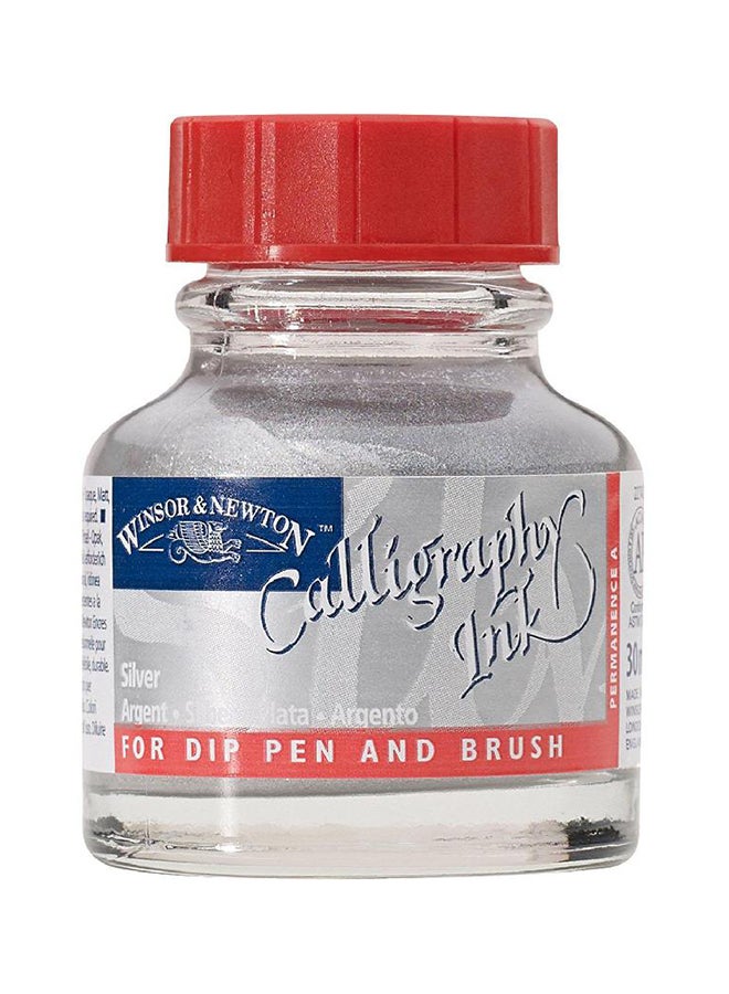 WINSOR & NEWTON Calligraphy Ink Silver 