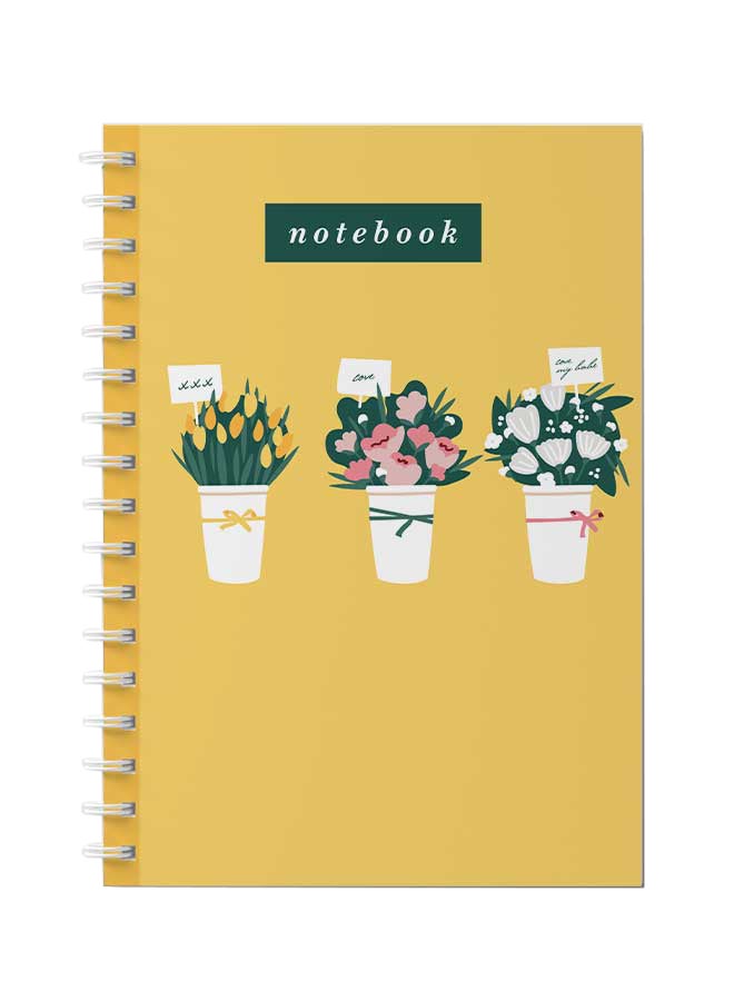 لوحة دفتر ملاحظات بسلك حلزوني من 60 ورقة متعدد الألوان - Image 1