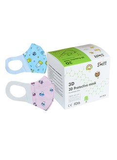 سويفت 50-Piece 3D Kids Protective Particulate Style Face Mask  - Image 1