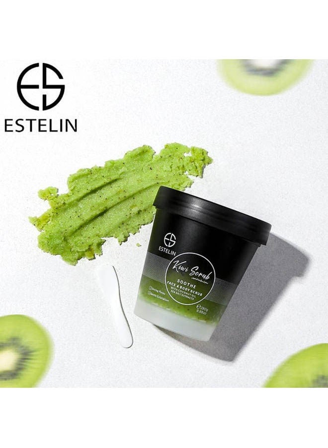 ESTELIN Whitening Body And Face Scrub With Kiwi Extract Multicolour 280grams - Image 1
