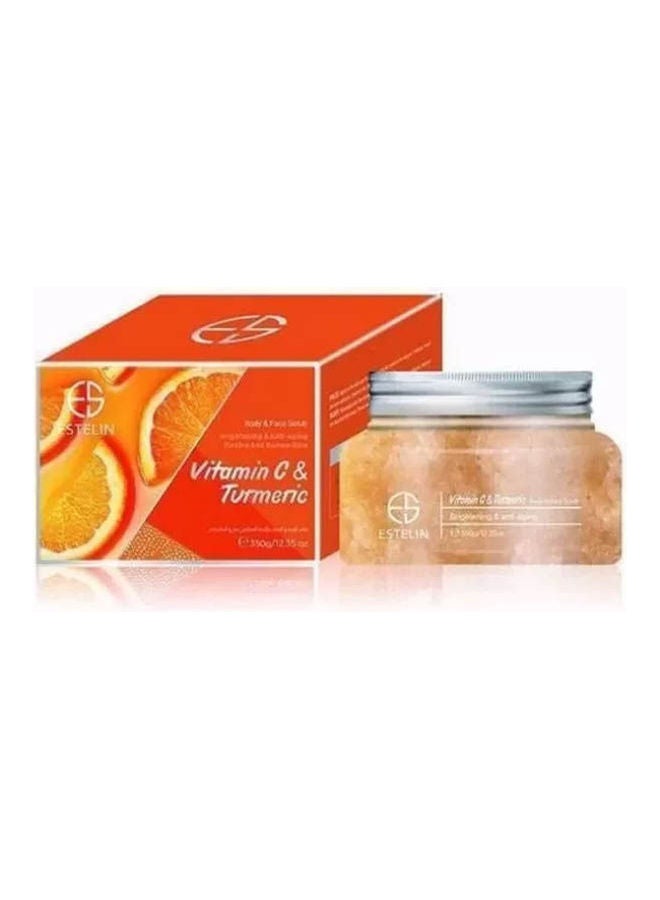 ESTELIN - Whitening Body And Face Scrub With Vitamin C And Turmeric Multicolour 350grams - Image 1