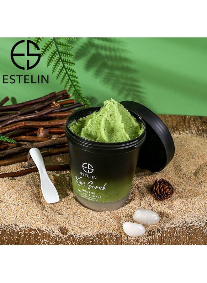 ESTELIN Whitening Body And Face Scrub With Kiwi Extract Multicolour 280grams - Image 2