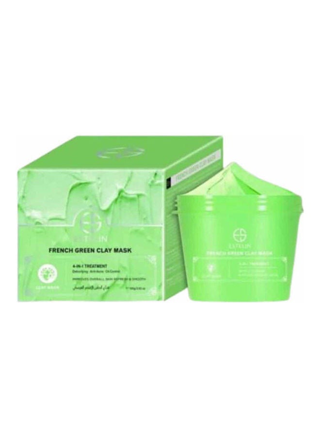 ESTELIN French Green 4-In-1 Treatment Clay Mask Multicolour 100grams