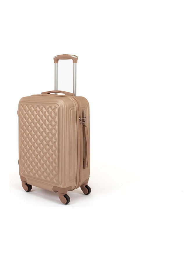 LIMRA - 6-Piece Textured Luggage Trolley Bag Set Gold - Image 1