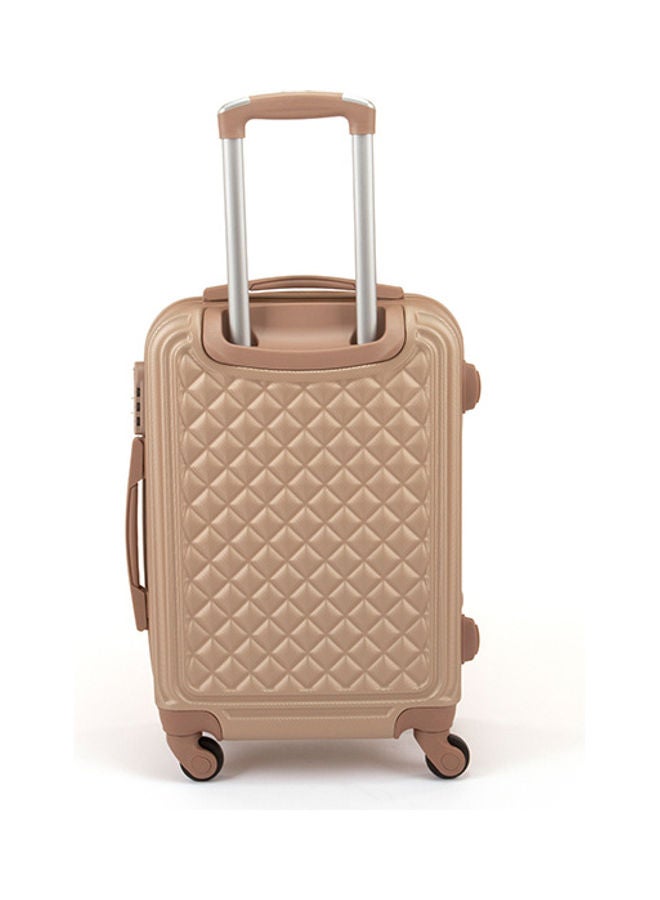 LIMRA - 6-Piece Textured Luggage Trolley Bag Set Gold - Image 1