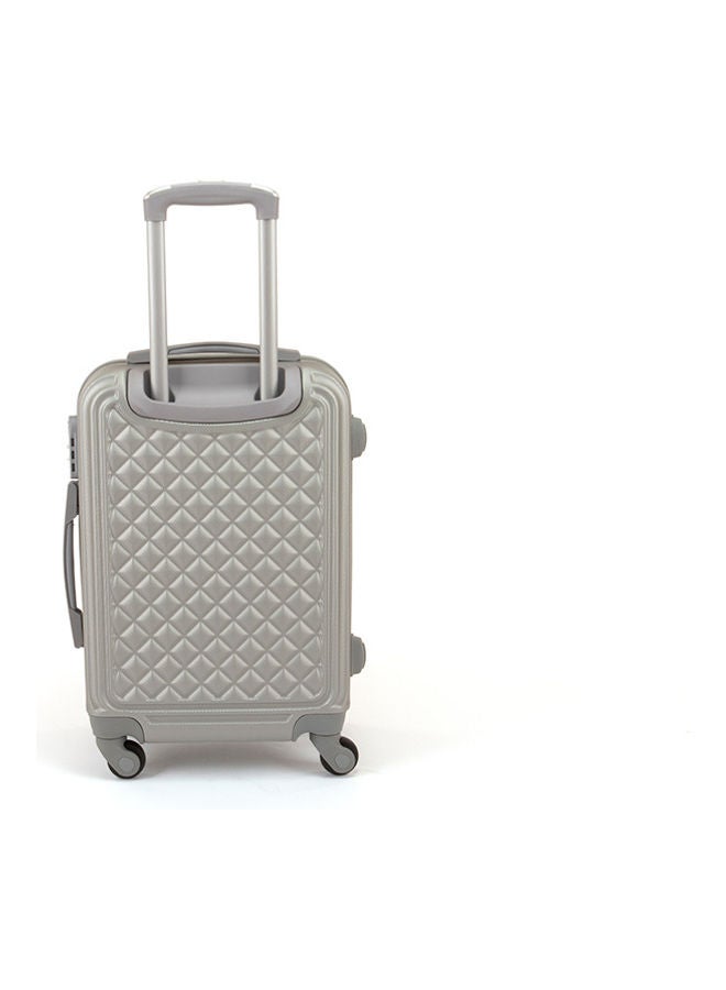 LIMRA - 6-Piece Textured Trolley Bags Luggage Set Silver - Image 1