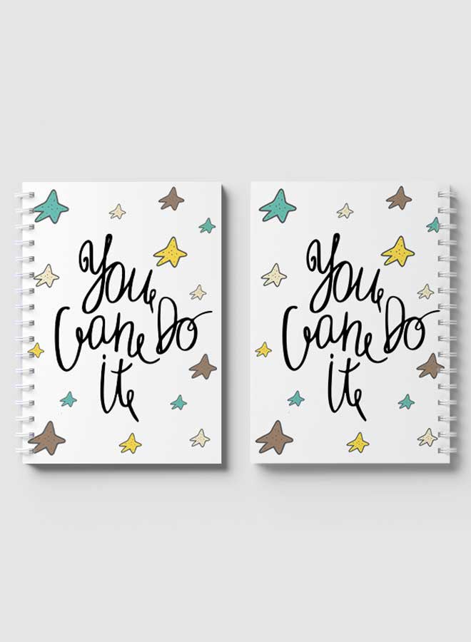 لوحة دفتر ملاحظات بسلك حلزوني من 60 ورقة - Image 4