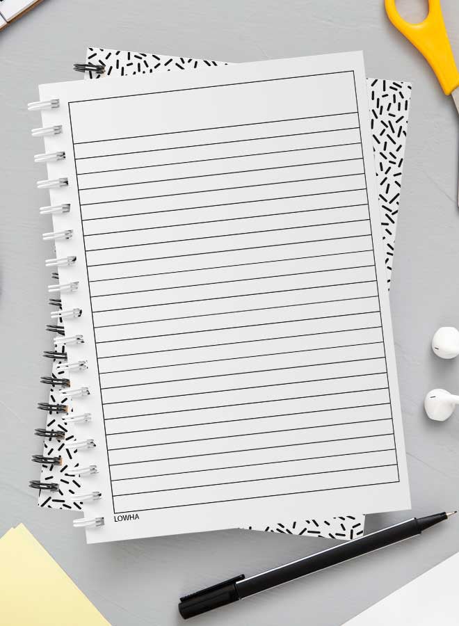 LOWHA 60-Sheets Spiral Notebook Multicolour - Image 3