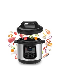 Arshia 2498 12-in-1 Function Digital Pressure Cooker 8 l 1500 W 8.0 L 1200.0 W 2498 Silver/Black  - Image 5