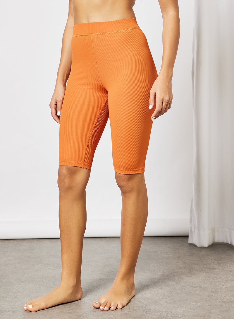 Sian Marie - Solid Cycling Shorts Orange - Image 1