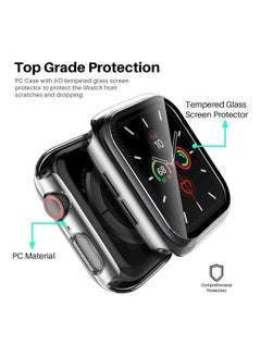 Protective Case With Tempered Glass Screen Protector For Apple Watch 40mm Clear - v1638187534/N52060460A_2