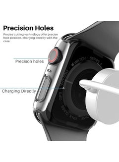 Protective Case With Tempered Glass Screen Protector For Apple Watch 40mm Clear - v1638187534/N52060460A_5