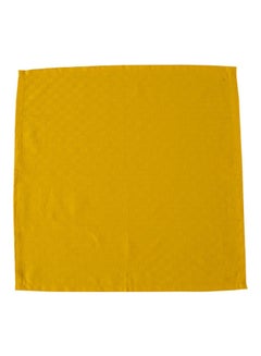 Hotel Linen Klub 6-Piece Dobby Jacquard Table Cloth Napkins Yellow 50x50cm  - Image 3