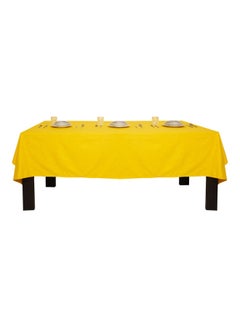 Hotel Linen Klub Dobby Jacquard Table Cover Yellow 140x140cm  - Image 2
