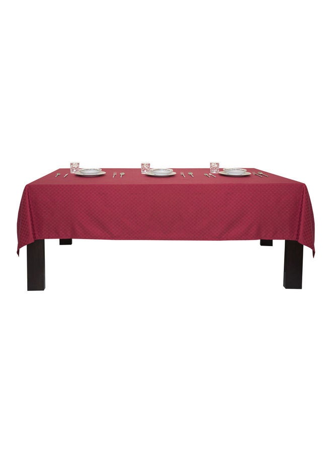Hotel Linen Klub Dobby Jacquard Table Cover Maroon 140x220cm  - Image 2