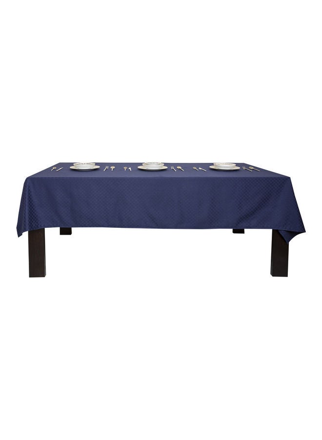 Hotel Linen Klub Dobby Jacquard Table Cover Navy 140x140cm  - Image 2