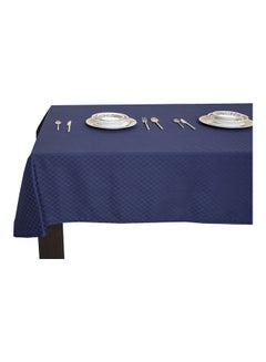Hotel Linen Klub Dobby Jacquard Table Cover Navy 140x140cm  - Image 3