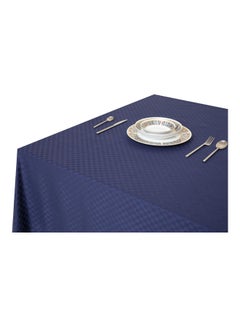 Hotel Linen Klub Dobby Jacquard Table Cover Navy 140x140cm  - Image 5