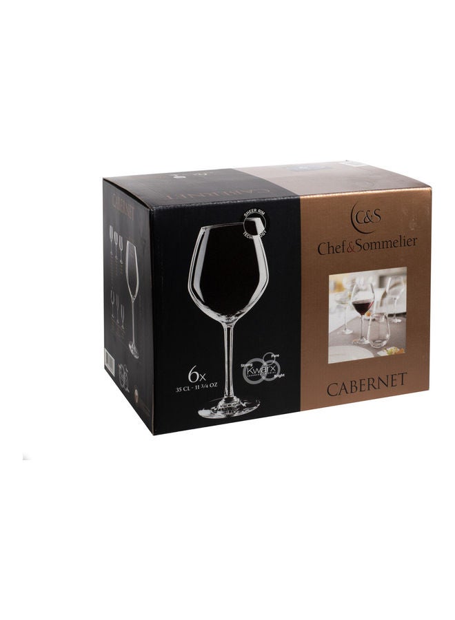 Chef & Sommelier - 6-Piece Cabernet Vins Jeunes Stem Glass Set Clear 350ml - Image 1