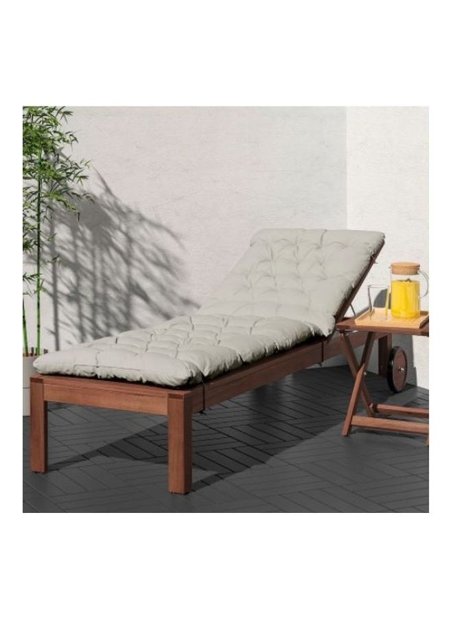 Generic - Sun Lounger Cushion Grey 190x60cm - Image 1