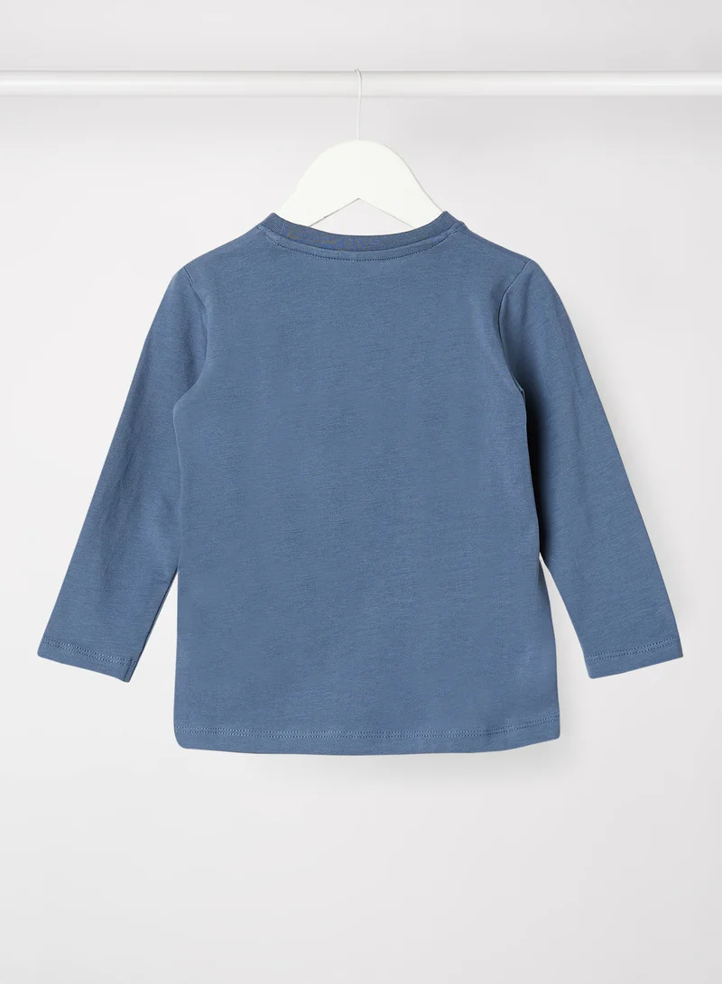 NAME IT Baby/Kids Graphic Print T-Shirt Blue