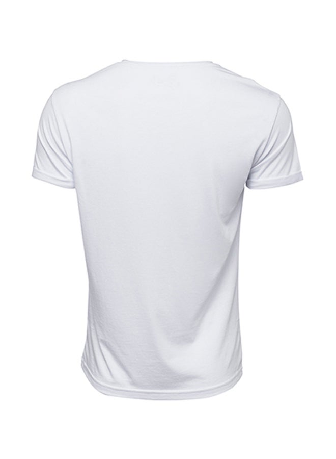 Biggdesign Anchor Patterned Printed T-Shirt White - Image 2