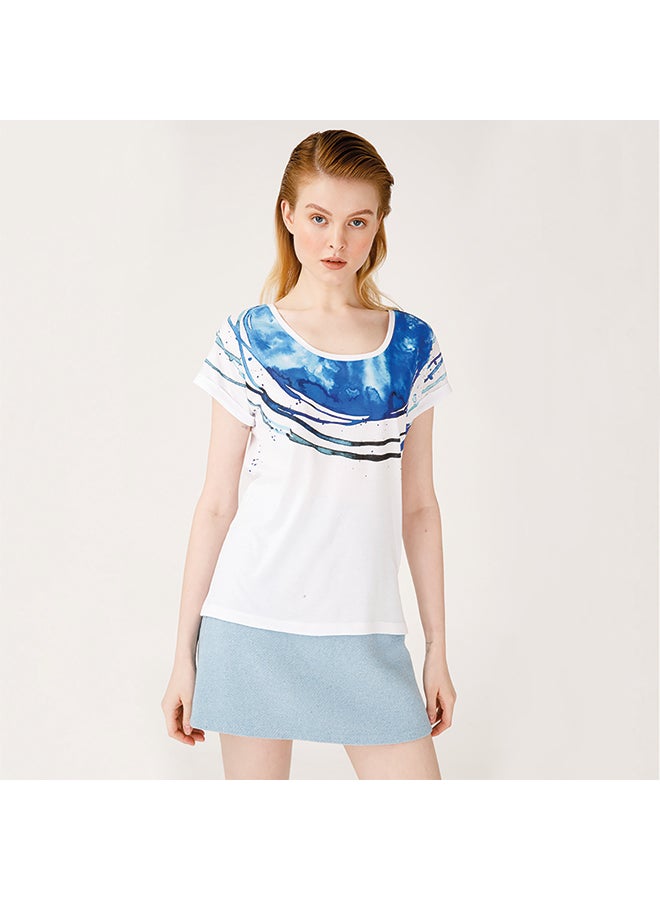 Biggdesign - Special Artist Design Printed T-Shirt White - Image 1