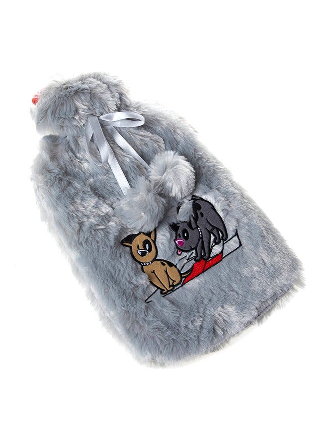 Biggdesign Hot Water Bag With Soft Plush Cover For Pain Relief  - Image 1