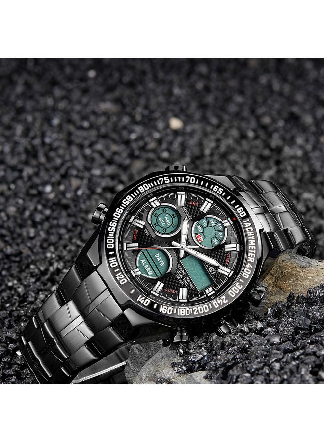 هالي ساعة يد هارلي كوارتز بتصميم رياضي بسيط ب3 عقارب للرجال - Image 2