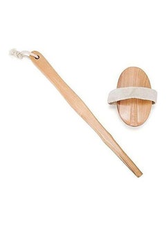 Back Scrubber With Detachable Long Handle Wooden Brown 118grams - v1638247685/N52062468A_1