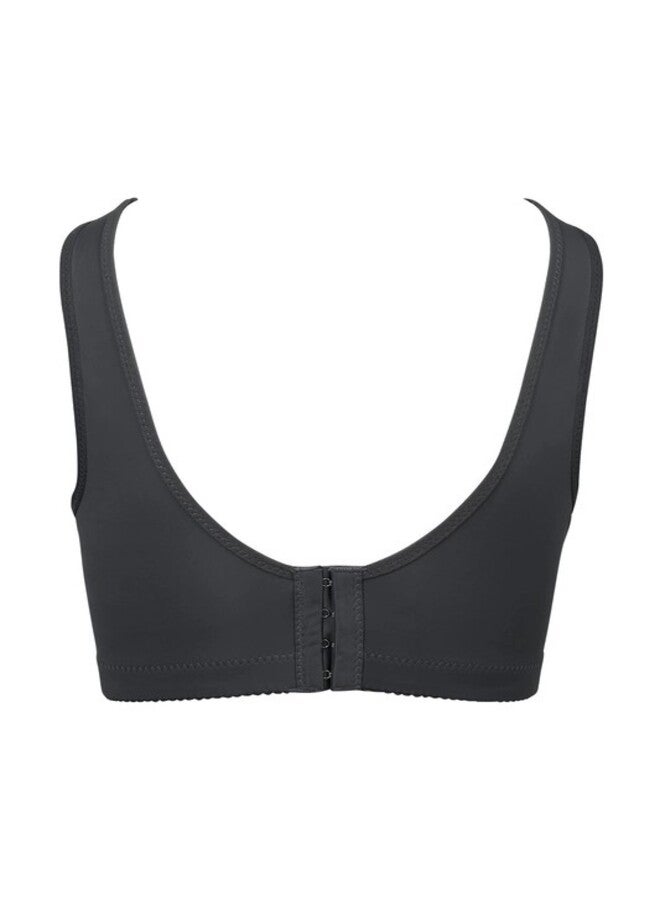 hush-hush mermaid - Full Coverage Bra with Net Detail and Broad Straps Black - Image 1