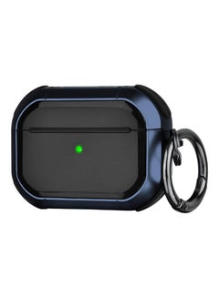 Generic Apple AirPods Pro Case Cover With Keychain Navy Blue  - Image 1